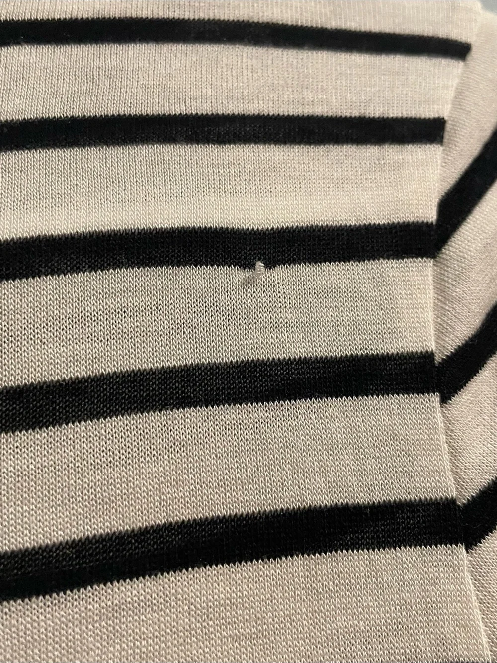 J.Crew Black and White Striped T-Shirt NWT size Medium